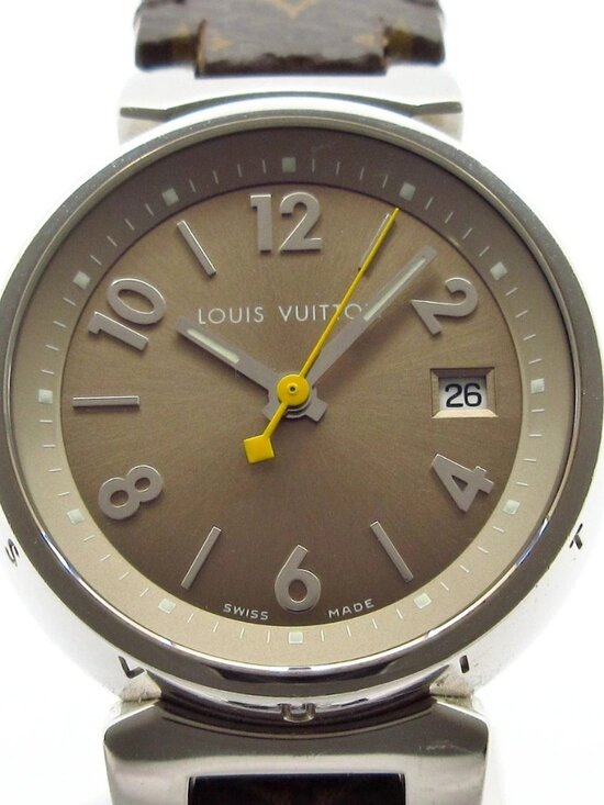 LOUIS VUITTON Tambour Q1212 D***** Dark Brown Brown Women\'s Wrist Watch main image 7